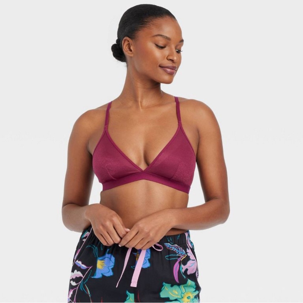 Women's Strappy Mesh Bralette (Cherry Pink) bundle 3/$10